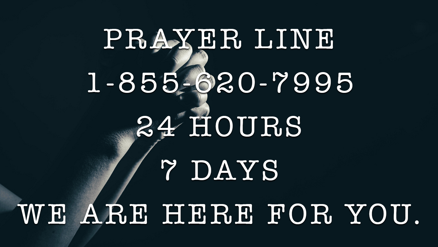 24 Hour Prayer Line Rock Faith Center